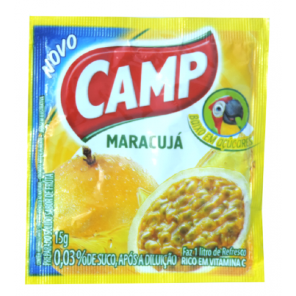 REFRESCO EM PÓ MARACUJÁ  15G CAMP
